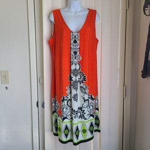 MADISON LEIGH Stretchy Floral Sleeveless Dress, Women's Size 16